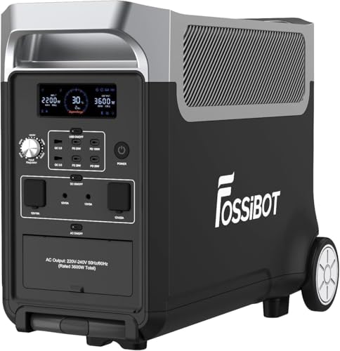 FOSSiBOT-Polska F3600 Pro przenośna Stacja zasilania, 3600W 3840Wh Power station, VAT Na Zewnątrz i Awaryjnego Zasilania 5-letnia gwarancja(F3600 Pro Power Station)