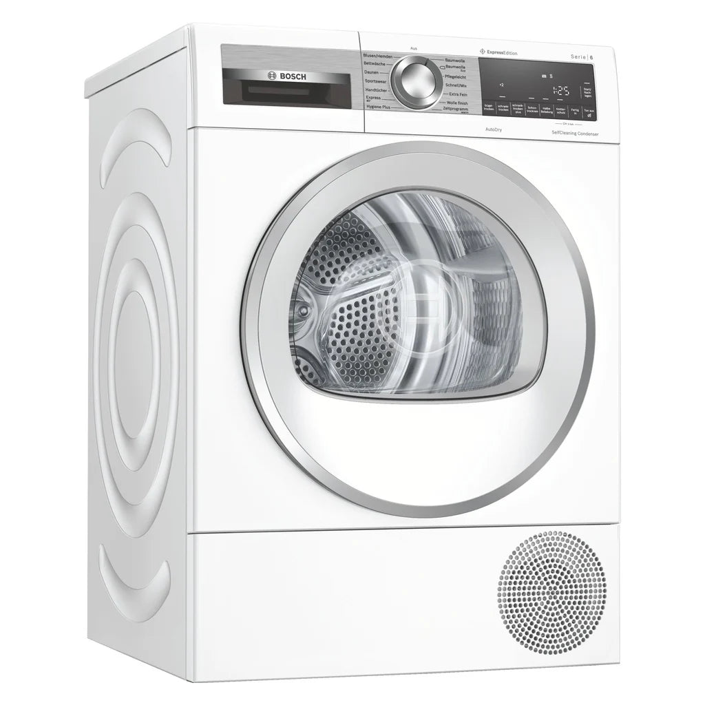 Suszarka z pompą ciepła Bosch serii 6 z 2026 r. WQG235DH0, 8 kg, biała, A+++