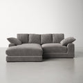 Sofa i leżanka dwustronna o szerokości 106 cali(Dark Brown 100% Polyester)