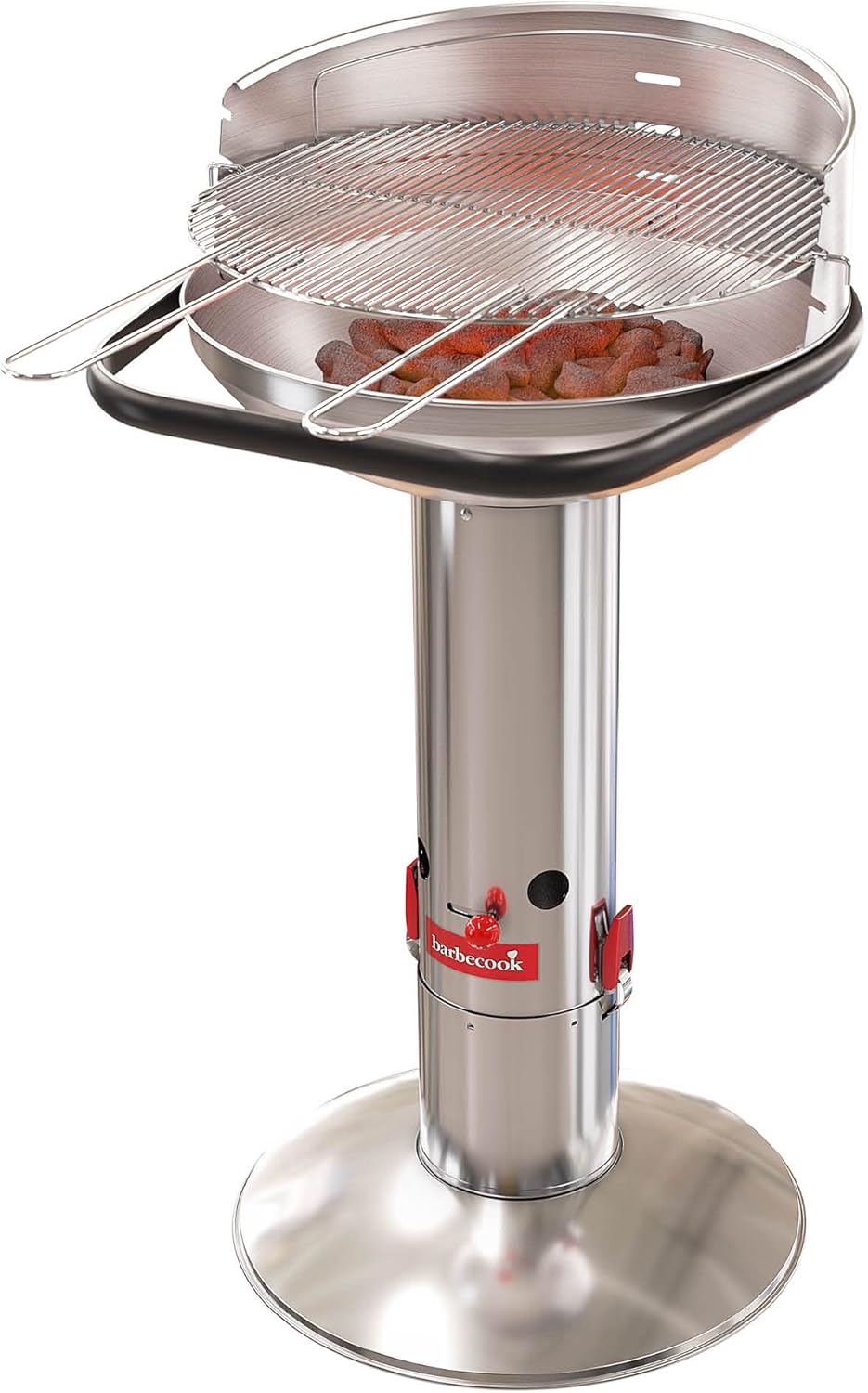 Barbecook Loewy 50 grill węglowy w kolorze metalicznym ze stali nierdzewnej Ø 47,5 cm wys. 99 cm 2234512000 szary(Ø 47,5 cm/Szary)