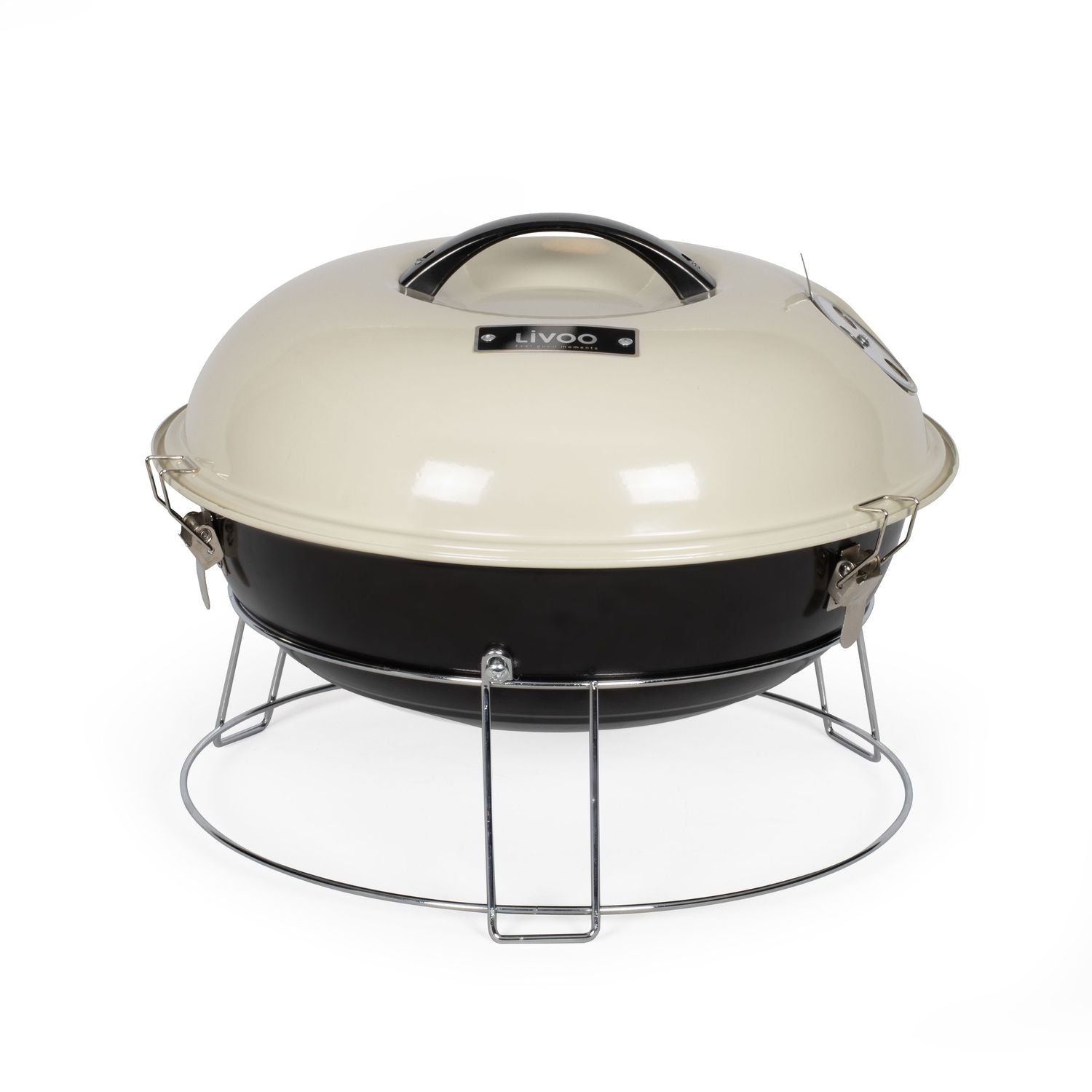 Grill węglowy Livoo 38 cm beżowy - Doc301(Por omisión)