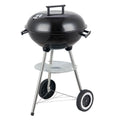 Grill węglowy Lolahome ze stalowym rusztem, 74x45x41 cm, czarny(Por omisión)