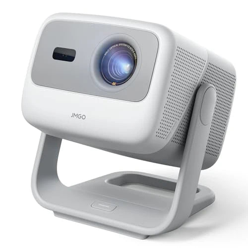 JMGO N1S 4K Mini Projektor, potrójny laser, 1100 lumenów ISO, szybki autofokus z gimbalem, Google TV, Netflix, 110% BT.2020, HDR10, 10W Dolby Audio, 3D Blu-ray, 200" na zewnątrz, do gier, na imprezy