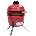 2 w 1 ceramiczny grill wędzarniczy Kamado czerwony 56 cm vidaxl(Por omisión)