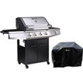 Grill gazowy „Bingo 5” – 5 palników (1 strona) – 15,2 kW + osłona ochronna – czarny(Por omisión)